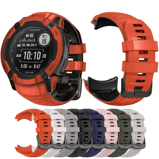 Silicone Strap for the Garmin Instinct 2X Solar Series (available in 4 colours) - TWS