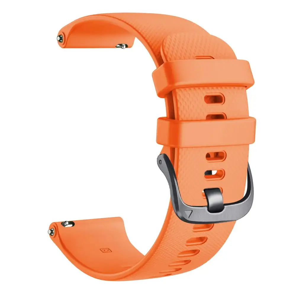 Silicone Strap for the Garmin Vivoactive 4 (available in 13 colours) - Light Orange / Garmin Vivoactive 4 - TWS