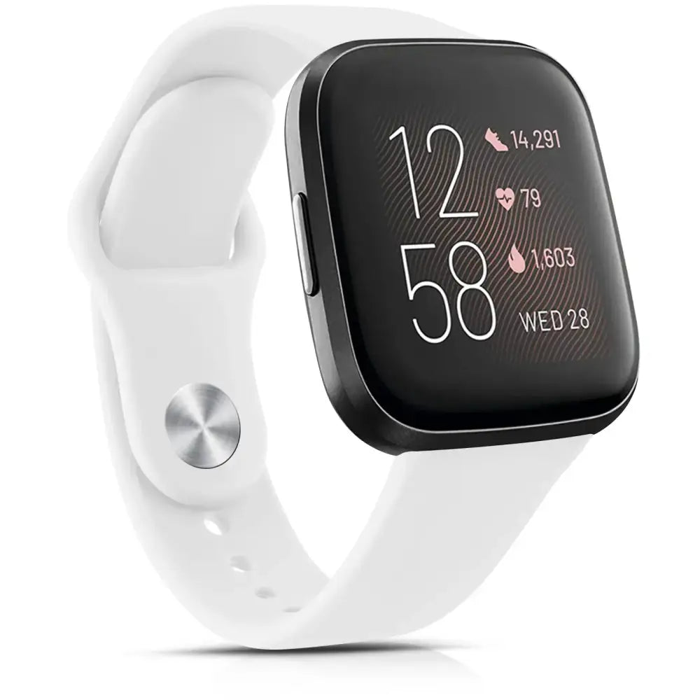 Silicone Watch Band for Fitbit Sense 2 (available in 17 colours) - White / Fitbit Sense 2 - TWS