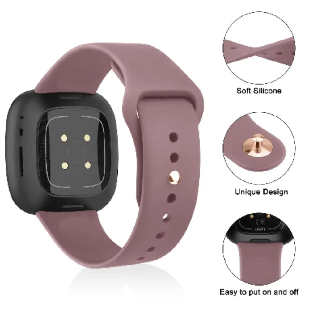 Silicone Watch Band for Fitbit Sense 2 (available in 17 colours) - TWS
