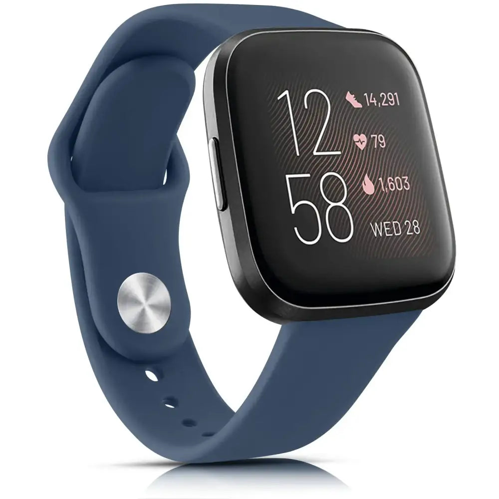 Silicone Watch Band for Fitbit Sense (available in 17 colours) - Deep Blue / Fitbit Sense - TWS