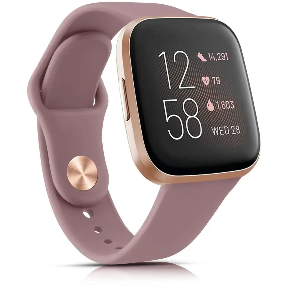 Silicone Watch Band for Fitbit Sense (available in 17 colours) - Smoky Purple / Fitbit Sense - TWS