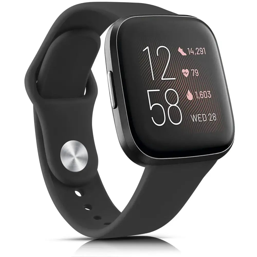 Silicone Watch Band for Fitbit Versa Lite (available in 17 colours) - Black / Versa Lite - TWS