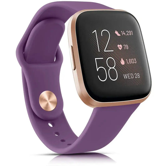 Silicone Watch Band for Fitbit Versa Lite (available in 17 colours) - Deep Purple / Versa Lite - TWS