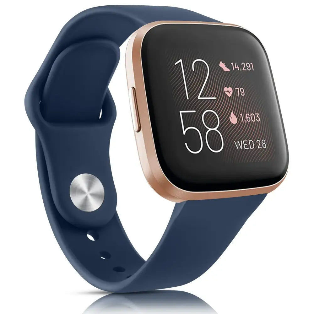 Silicone Watch Band for Fitbit Versa Lite (available in 17 colours) - Navy Blue / Versa Lite - TWS