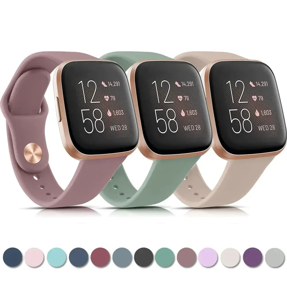 Silicone Watch Band for Fitbit Versa Lite (available in 17 colours) - TWS