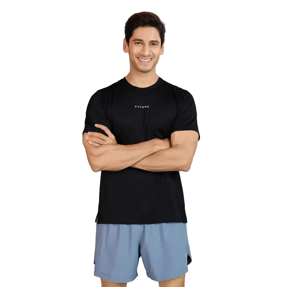 Slate Running T-shirt Black - T-shirts