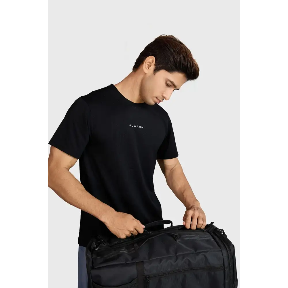 Slate Running T-shirt Black - T-shirts
