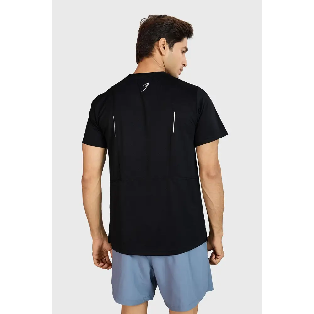 Slate Running T-shirt Black - T-shirts