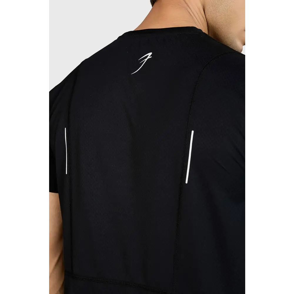 Slate Running T-shirt Black - T-shirts