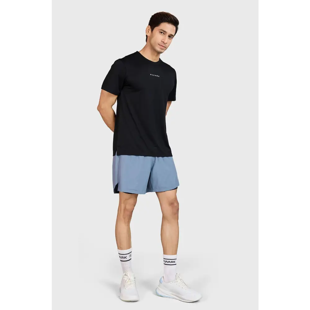 Slate Running T-shirt Black - T-shirts