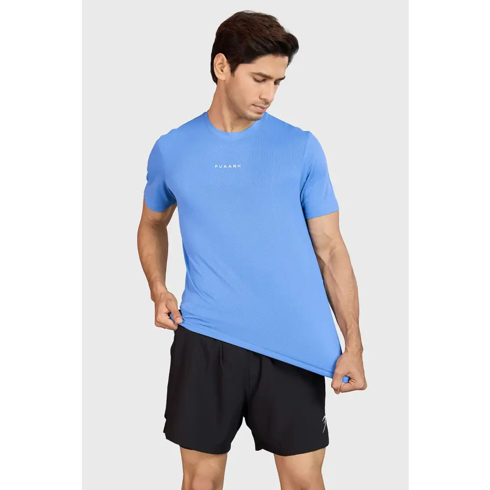 Slate Running T-shirt Blue - T-shirts