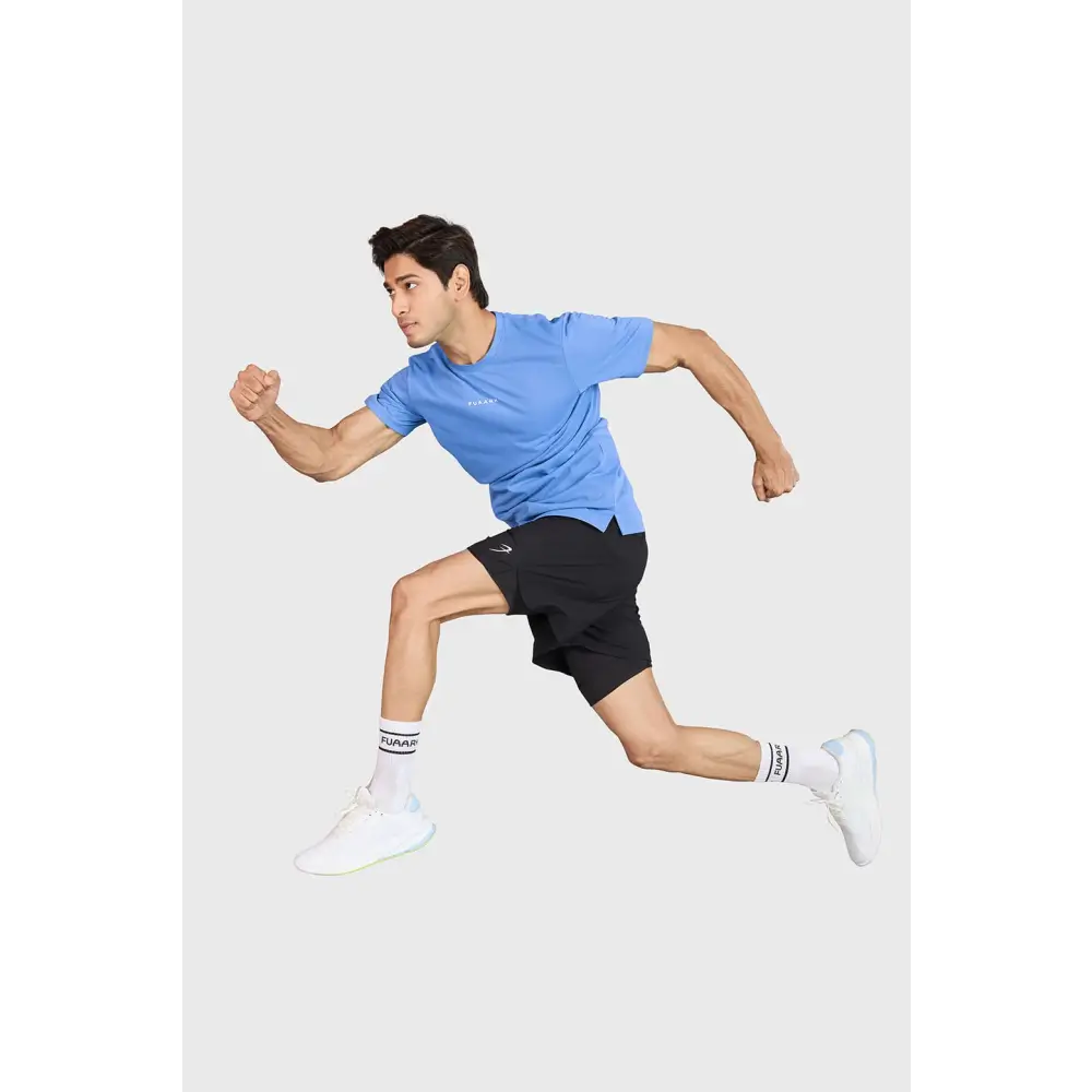 Slate Running T-shirt Blue - T-shirts