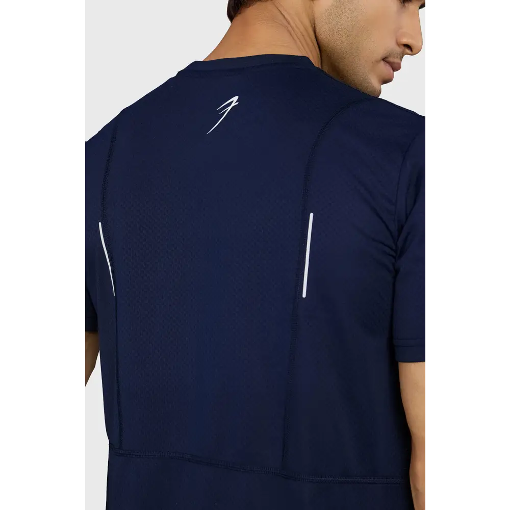 Slate Running T-shirt Navy - T-shirts