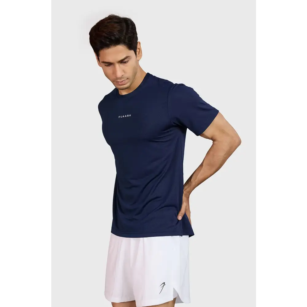 Slate Running T-shirt Navy - T-shirts