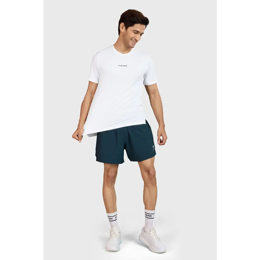 Slate Running T-shirt White - T-shirts