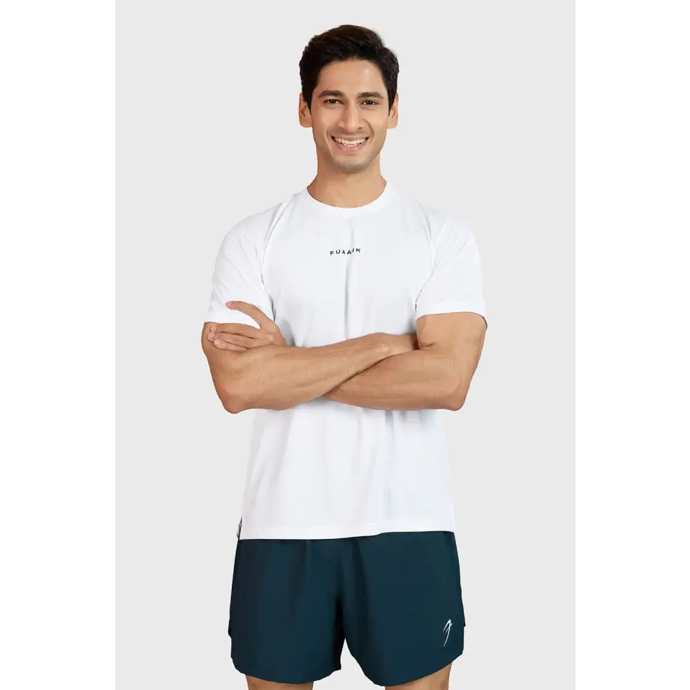 Slate Running T-shirt White - T-shirts