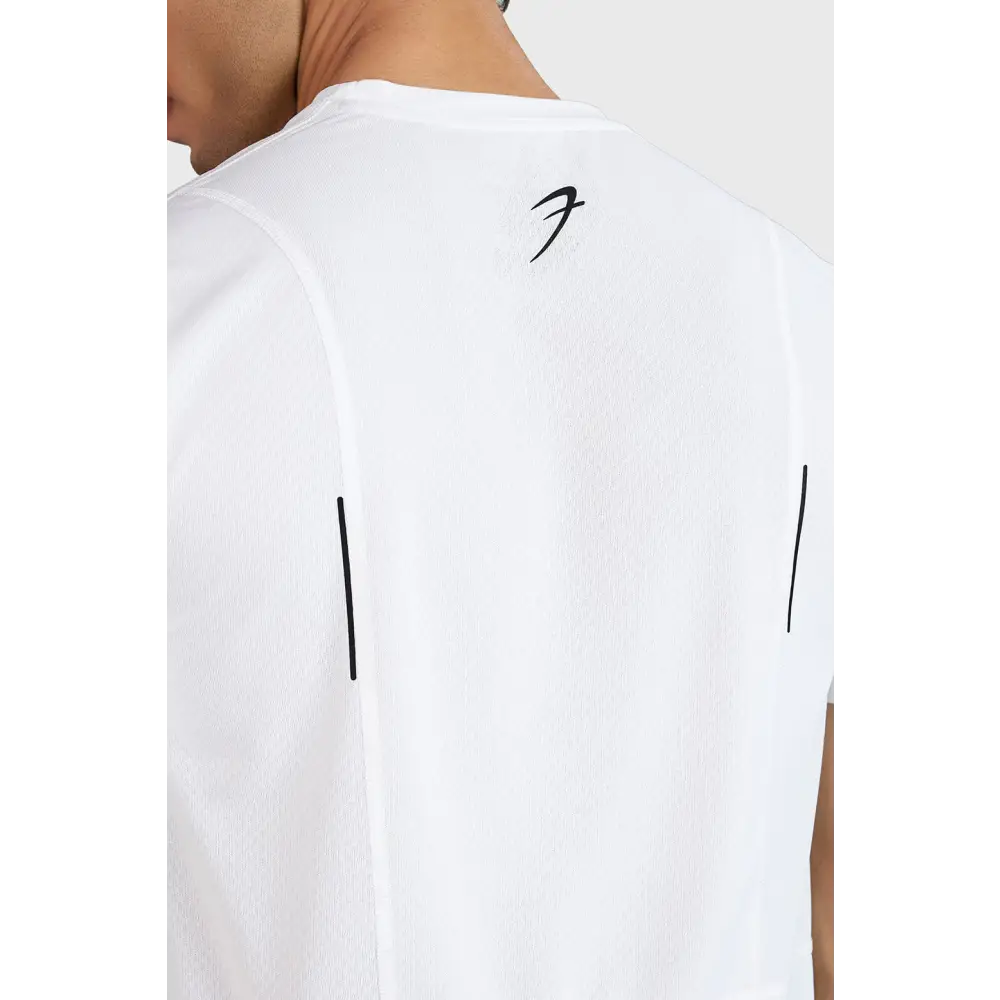 Slate Running T-shirt White - T-shirts