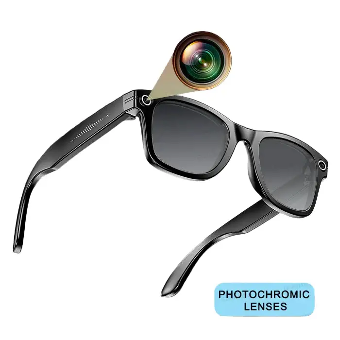 Smart AI Camera Glasses – 8MP HD Photo/Video Waterproof (5 types available) - Colour Change / Smart Glass - 9eight5