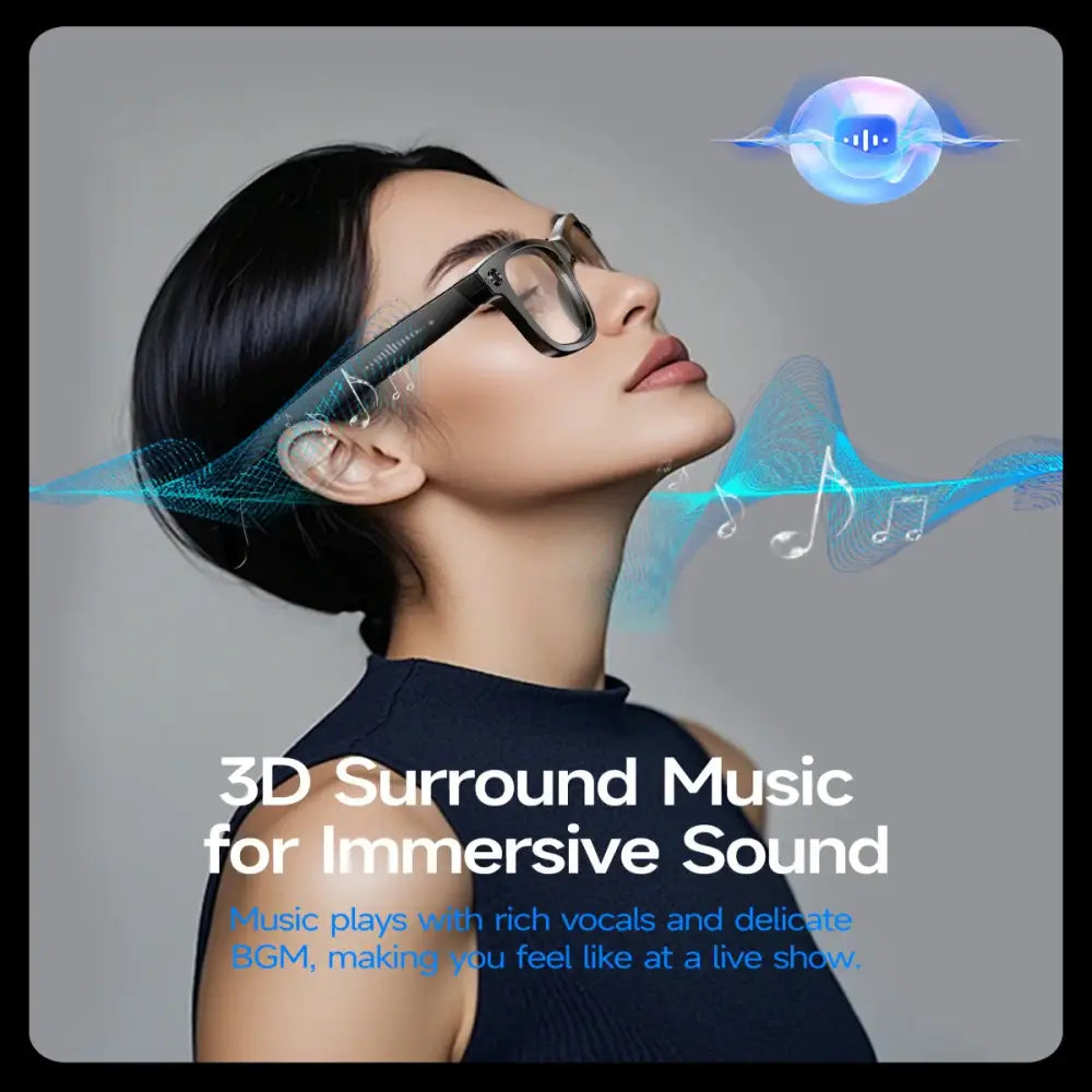 Smart AI Camera Glasses – 8MP HD Photo/Video Waterproof (5 types available) - 9eight5