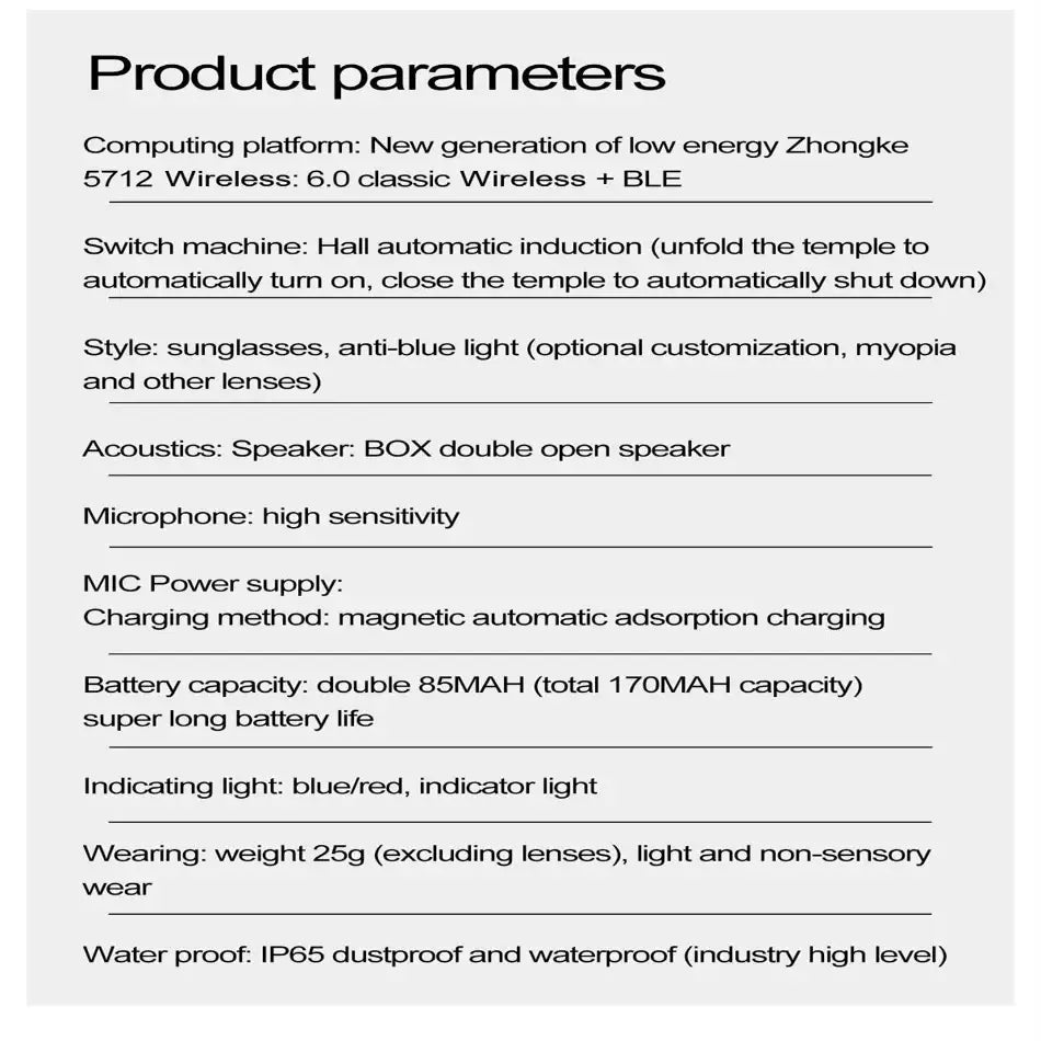 Smart AI Glasses – Bluetooth Translation Music & Calling (different models available) - 9eight5