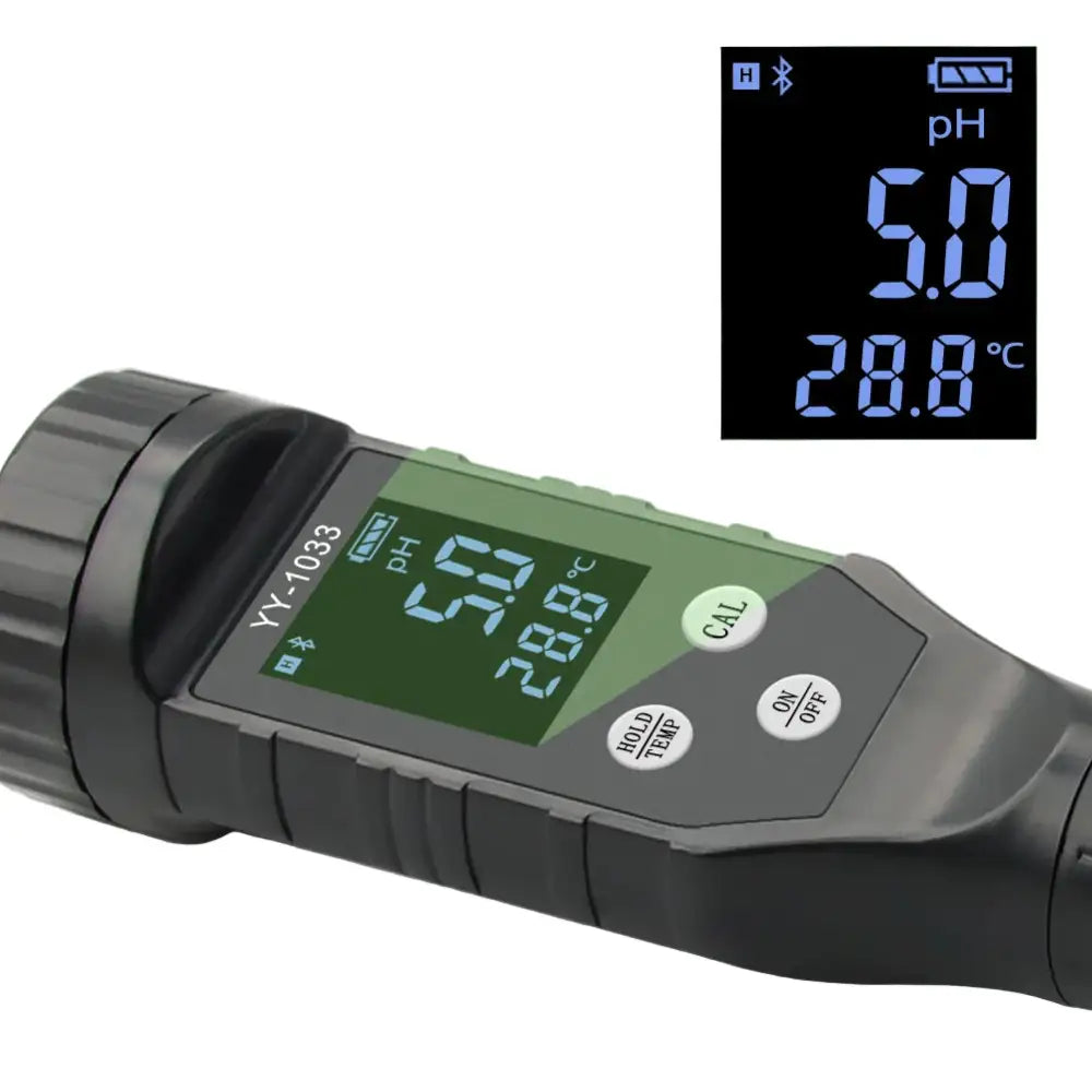 Smart Bluetooth Soil pH Meter 0–14 for Plants & Hydroponics - Soil Meter - HBC