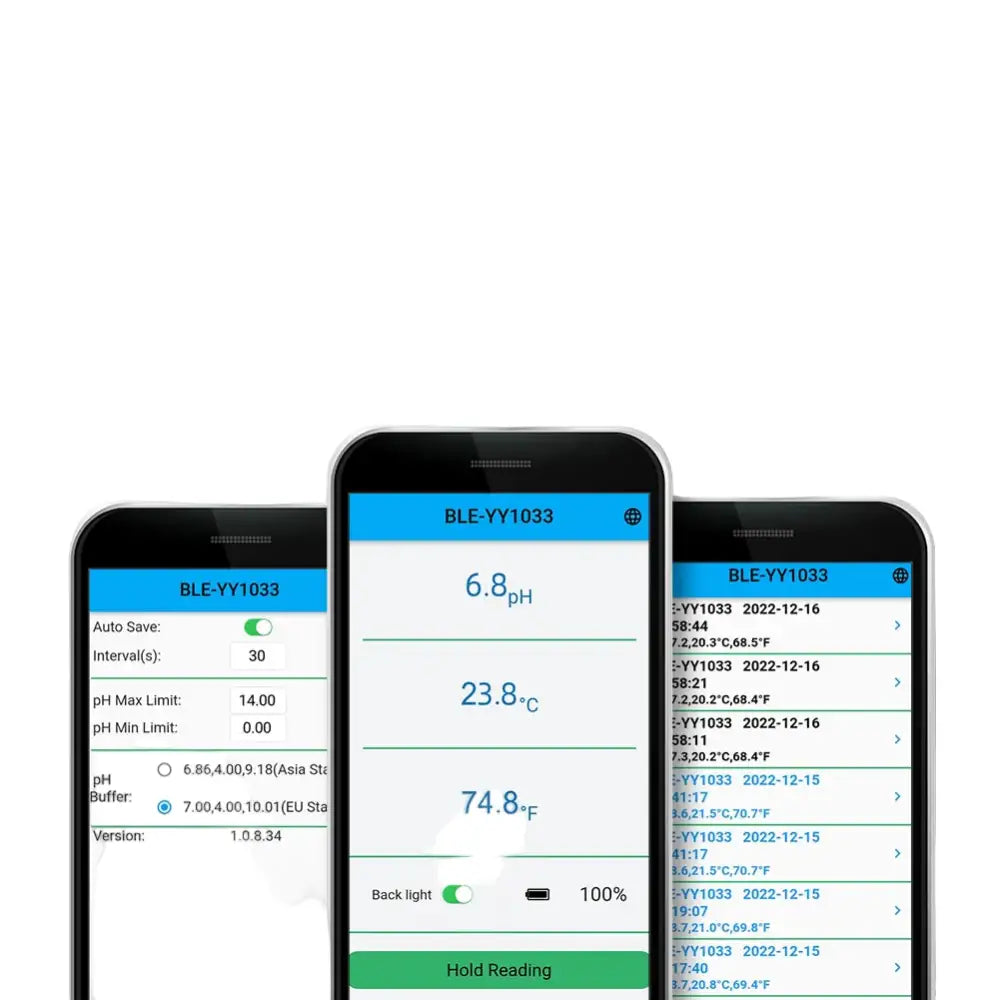 Smart Bluetooth Soil pH Meter 0–14 for Plants & Hydroponics - Soil Meter - HBC
