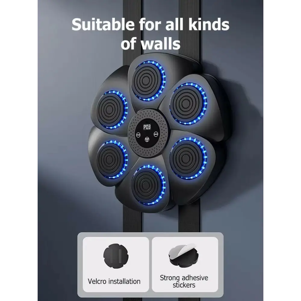 Smart Bluetooth Wall-Mounted Boxing Trainer with Music Integration for Home and Gym