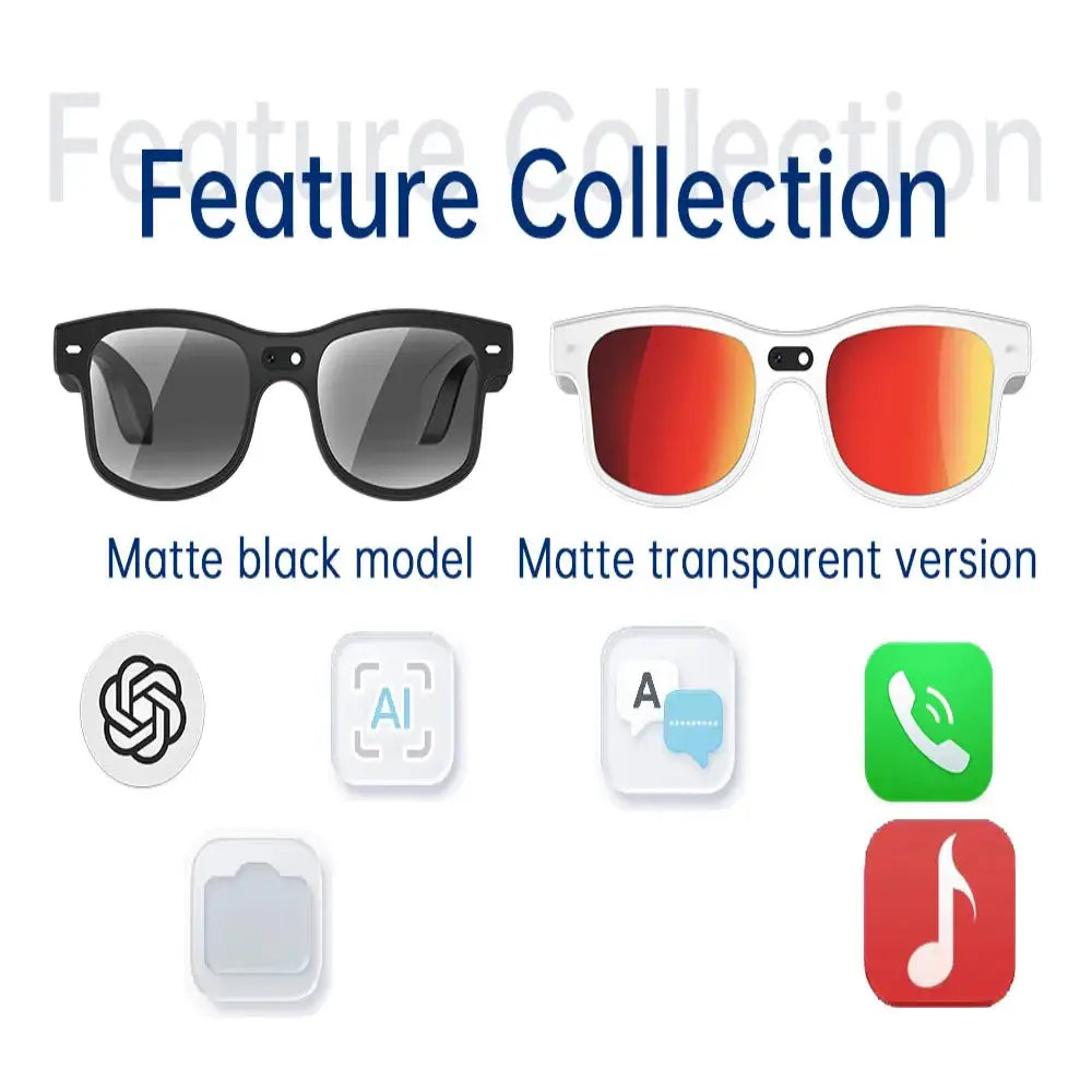 Smart Cycling Glasses – 8MP Camera Bluetooth Calling Translation - 9eight5