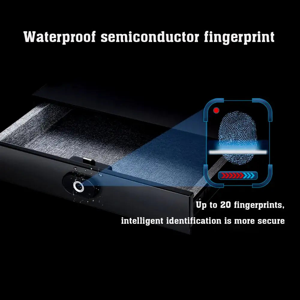 Smart Fingerprint Identification Safe - Safe Home Drawer - SS