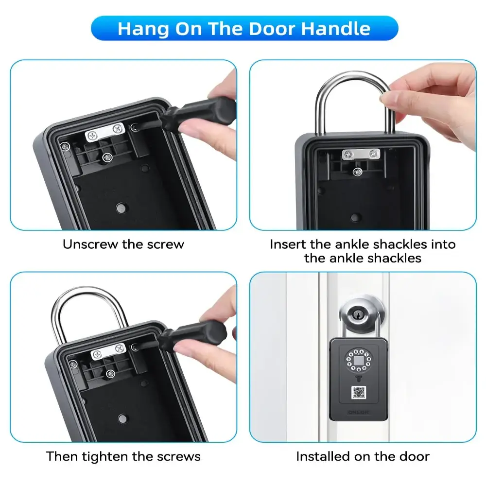 Smart Fingerprint Key Lock Box (different models available) - SS