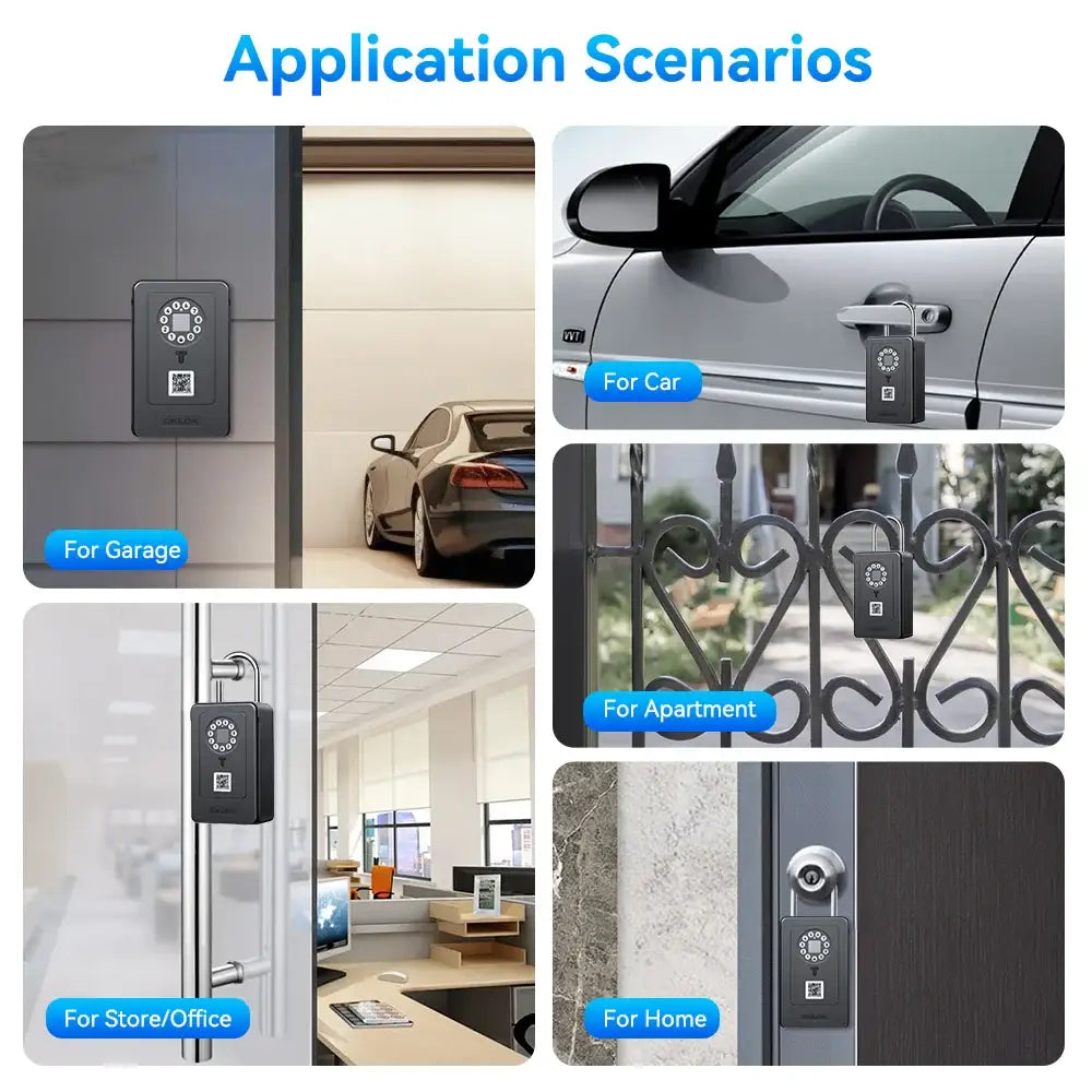 Smart Fingerprint Key Lock Box (different models available) - SS