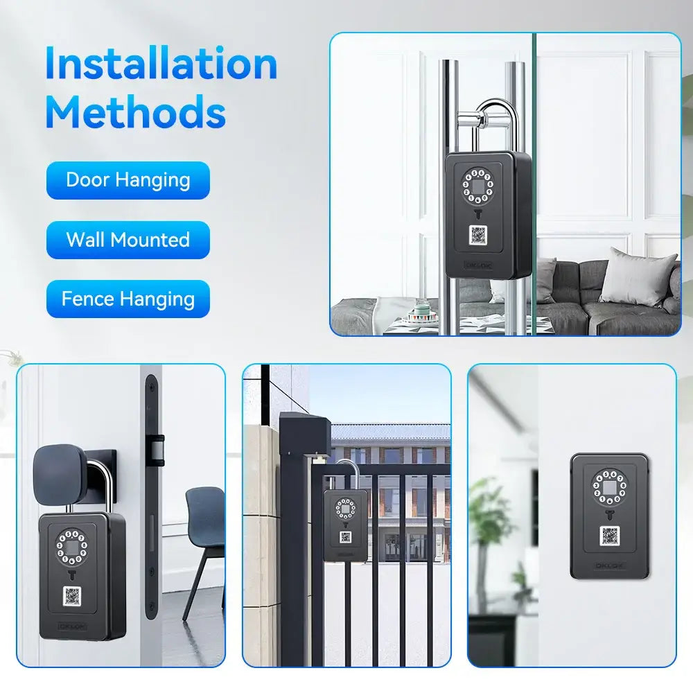 Smart Fingerprint Key Lock Box (different models available) - SS