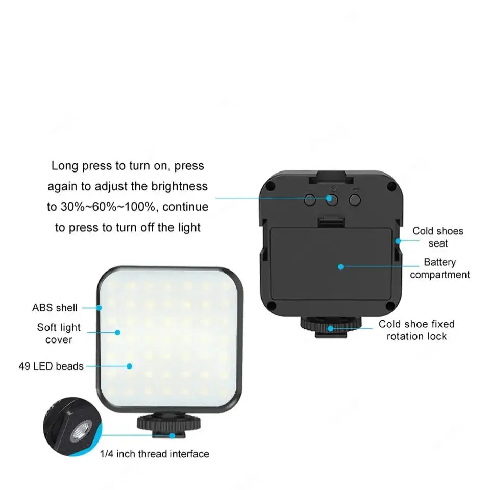 Smartphone Video Kit with Mic LED Light & Tripod (2 types available) - 9eight5
