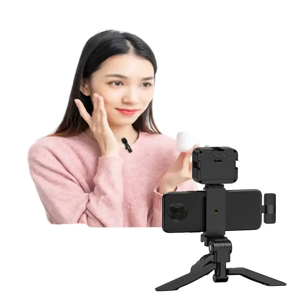 Smartphone Video Kit with Mic LED Light & Tripod (2 types available) - 9eight5