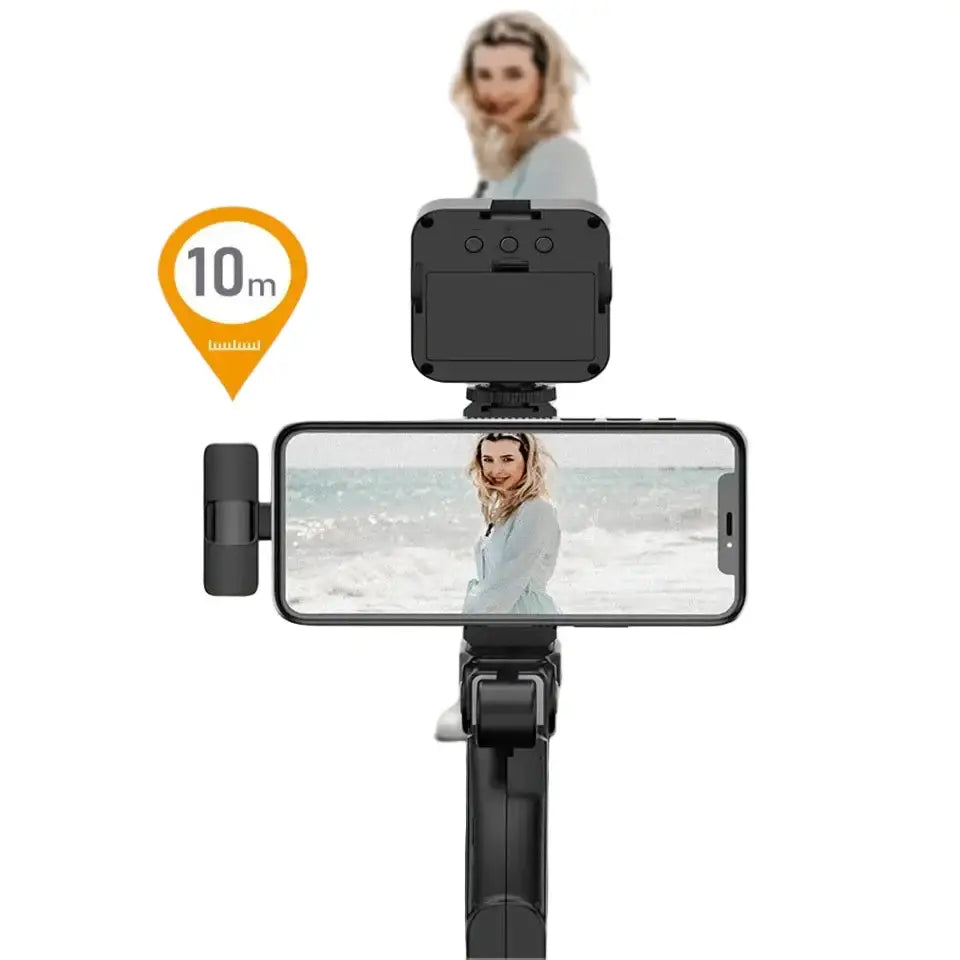Smartphone Video Kit with Mic LED Light & Tripod (2 types available) - 9eight5