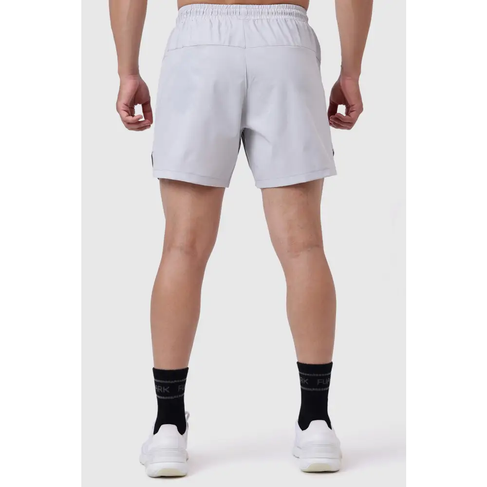 Snap Colourblock Shorts Light Grey - Shorts