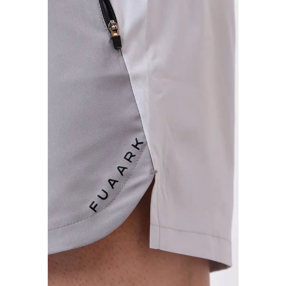 Snap Colourblock Shorts Light Grey - Shorts
