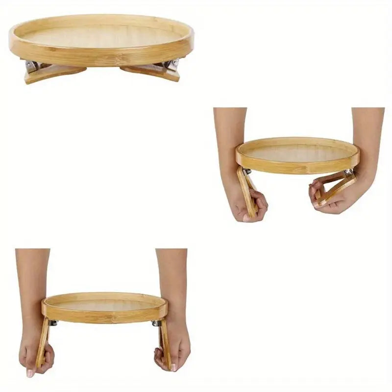 Sofa Armrest Clip-on Tray Table - SS