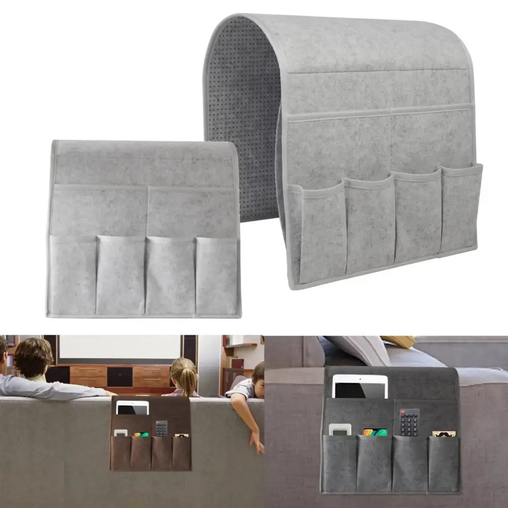 Sofa Armrest Organizer Non Slip Recliner Organizer with 7 Pockets Sofa Arm Chair Caddie for TV Remote Phone Magazine