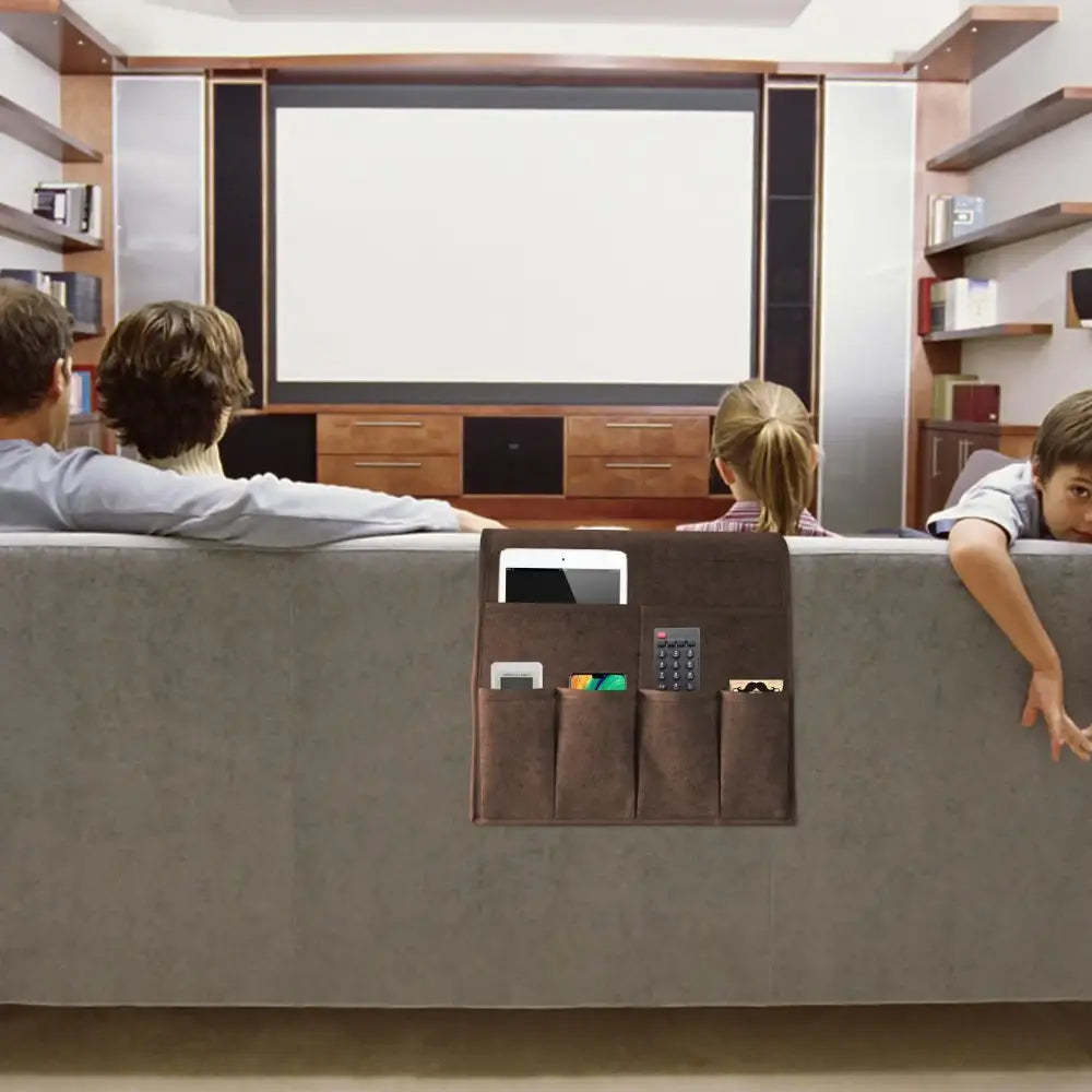 Sofa Armrest Organizer Non Slip Recliner Organizer with 7 Pockets Sofa Arm Chair Caddie for TV Remote Phone Magazine