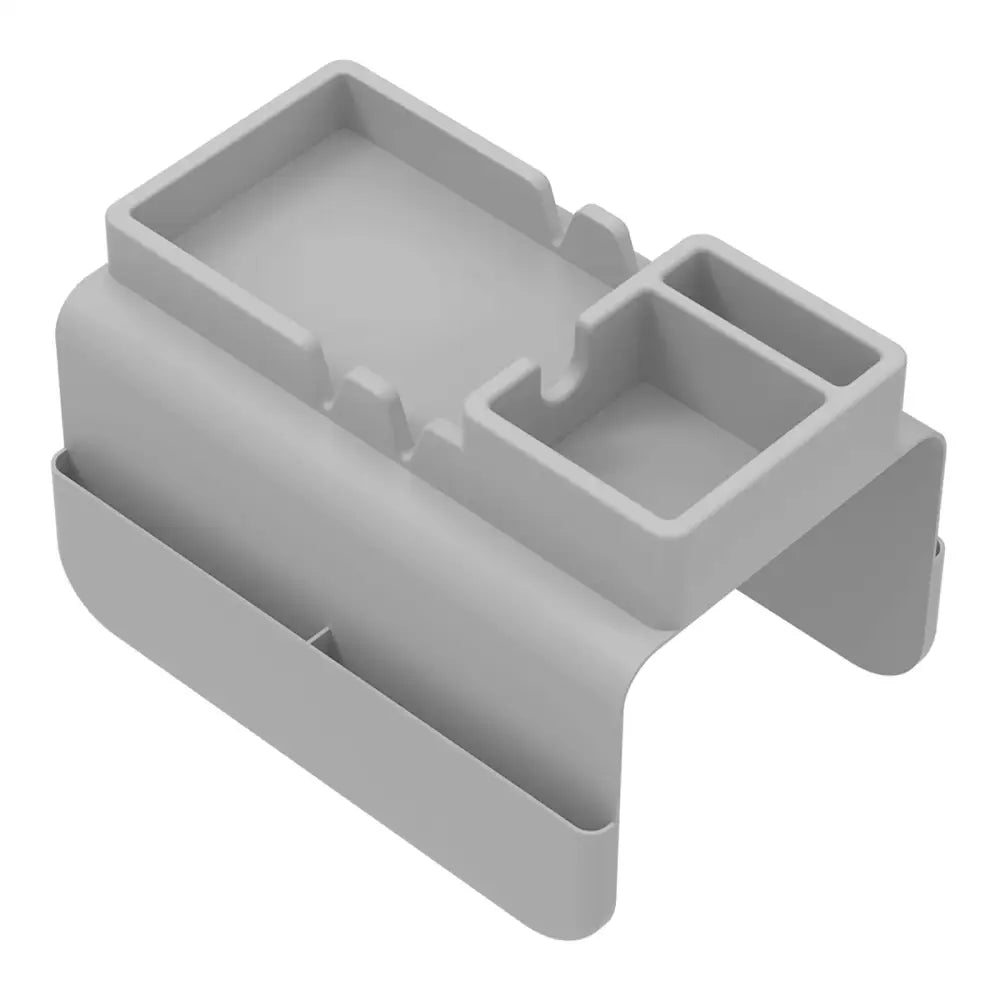 Sofa Cup Holder Silicone Sofa Armrest Tray with Side Pocket Dual Slot Beverage Snack Storage Phone Remote Control