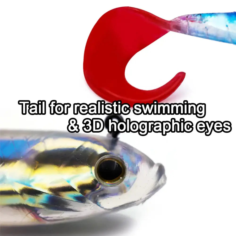 Soft Fishing Lures with Lead Head Jigs – Bass & Trout (Several quantities and colours available) - SS