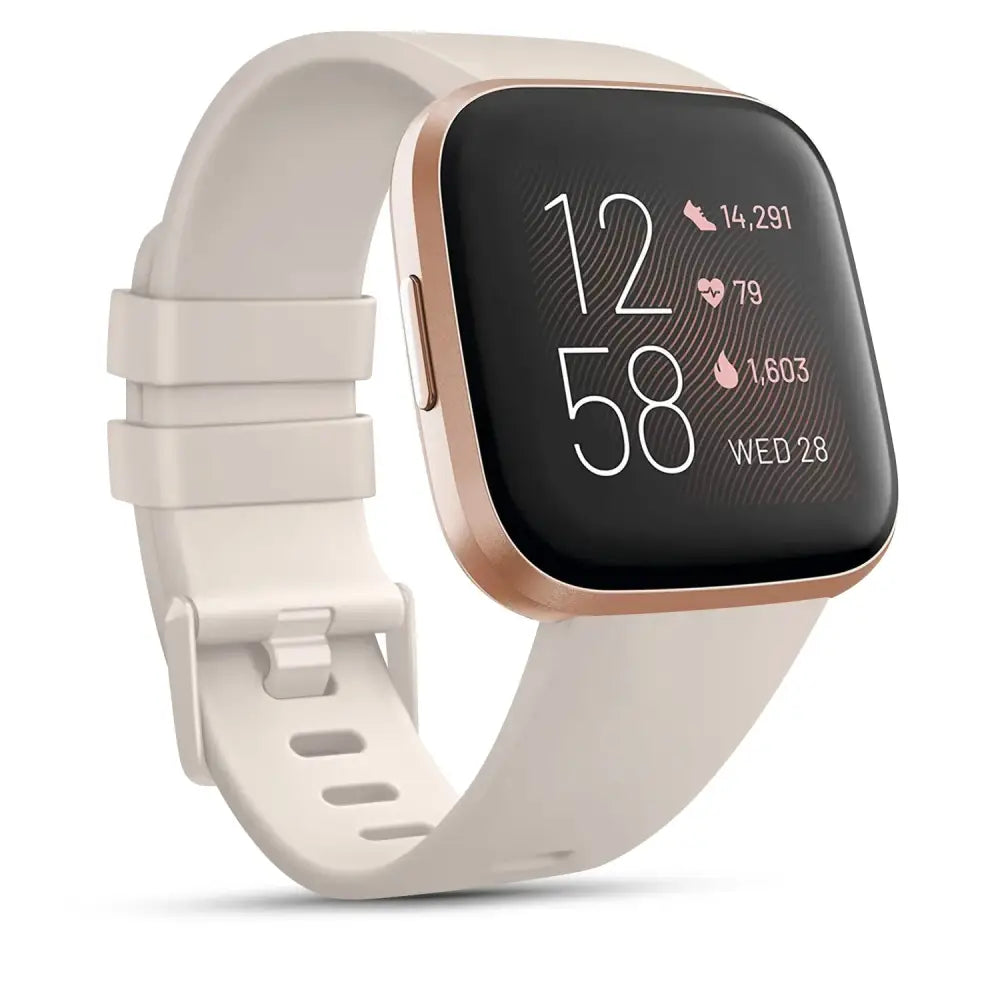 Soft Silicone Sport Band for the Fitbit Versa 1 (available in 26 colours) - Star Light / Small / Fitbit Versa 1 - TWS
