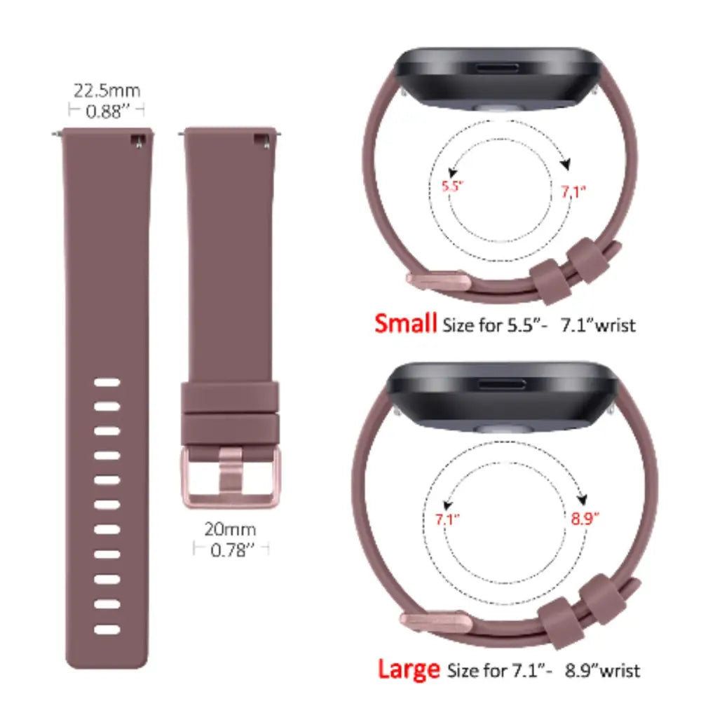 Soft Silicone Sport Band for the Fitbit Versa SE (available in 26 colours) - TWS