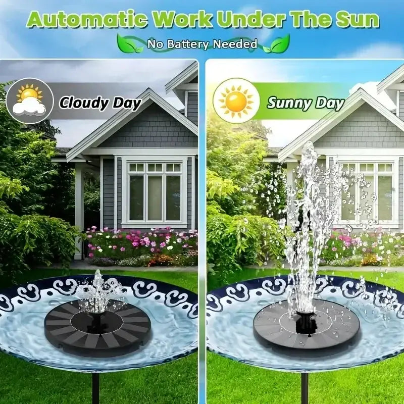 Solar Fountain Floating Pump – 13/16/18cm - SS