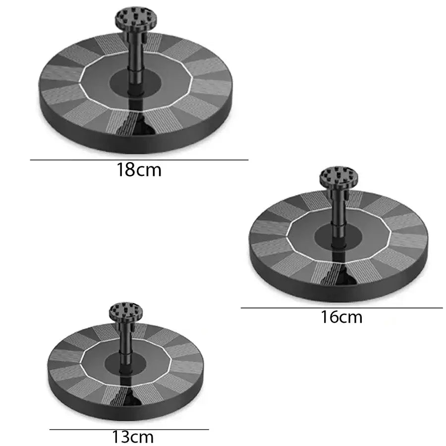 Solar Fountain Floating Pump – 13/16/18cm - SS