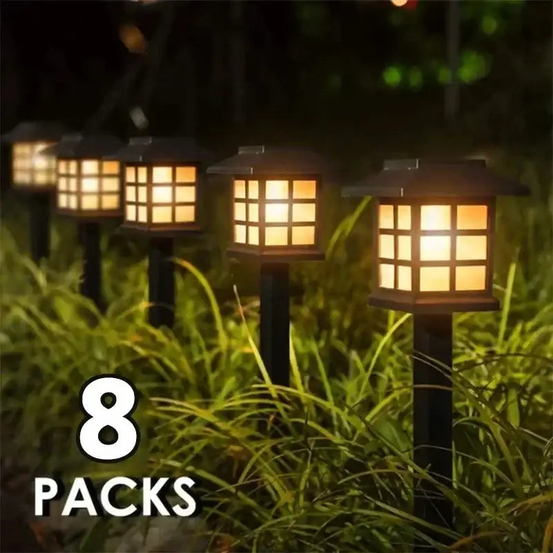 Solar LED Pathway Lights (2/4/6/8Pcs) - SS