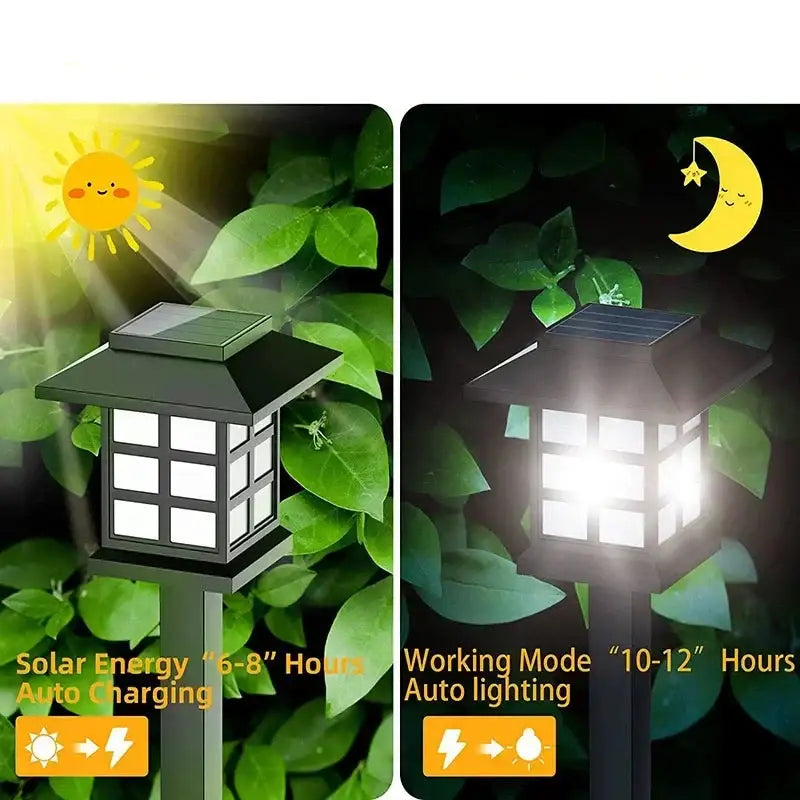 Solar LED Pathway Lights (2/4/6/8Pcs) - SS