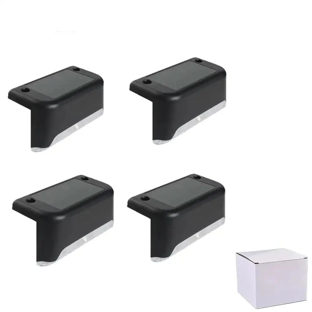 Solar LED Waterproof Outdoor Lights (4/8/16/32 Pack) - Black 4pcs / White Light - SS